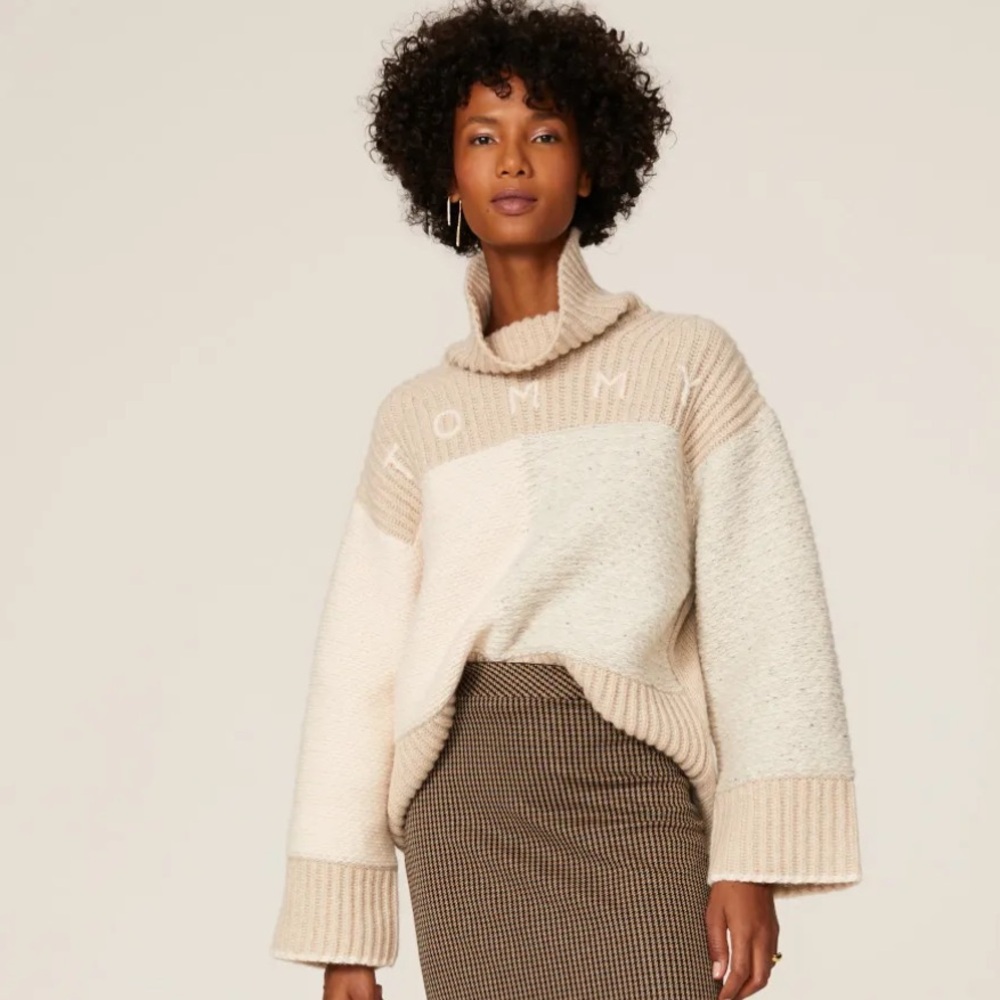 Tommy Hilfiger Flag Funnel Neck Sweater